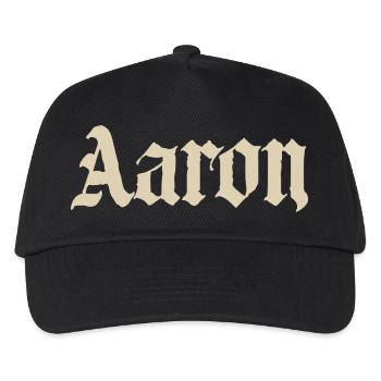 Aaron Name - Kinder Basecap - Schwarz - Vorne