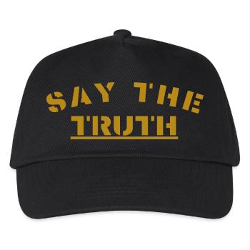 Say the truth - Kinder Basecap - Schwarz - Vorne