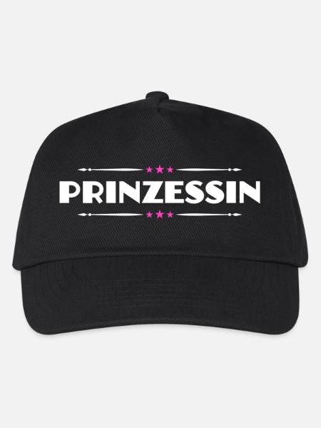 Prinzessin - Kinder Basecap - Schwarz