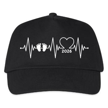 Baby 2026 - Kinder Basecap - Schwarz - Vorne