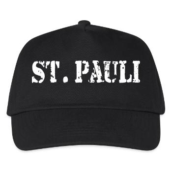 St. Pauli - Hamburg Sankt Pauli - Kinder Basecap - Schwarz - Vorne