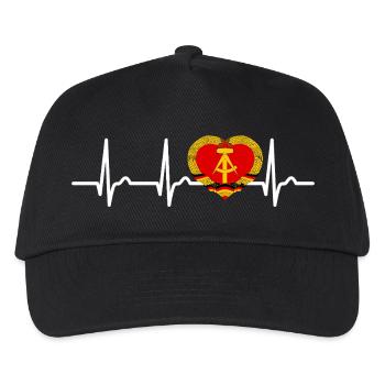 Heart Curve GDR, ECG, Pulse, Gift - Kids’ Baseball Cap - black - Front