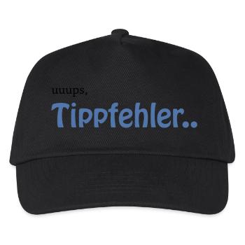 Tippfehler zu hohem QI - Kinder Basecap - Schwarz - Vorne