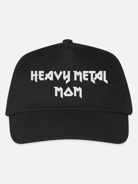 Heavy Metal Mom Motiv - Kinder Basecap - Schwarz