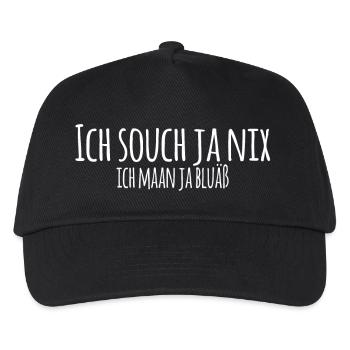 Ich souch ja nix - Kinder Basecap - Schwarz - Vorne