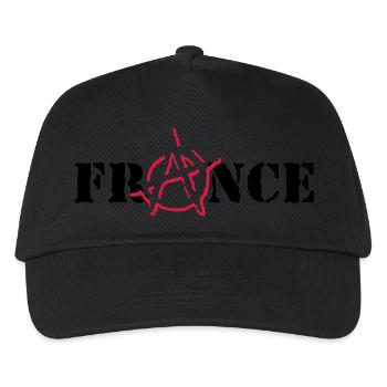 Anarchie Frankreich - Kinder Basecap - Schwarz - Vorne