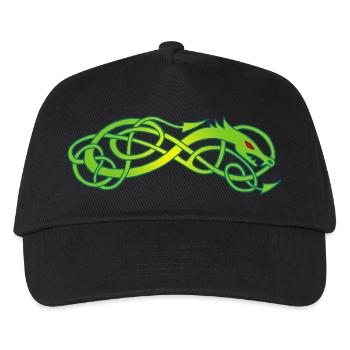 Serpent celte vert - Casquette de baseball Enfant - noir - Devant