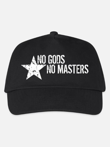 No Gods No Masters - Kinder Basecap - Schwarz