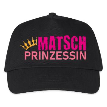 Muddy run shirt Matsch Prinzessin Laufshirt Team - Kinder Basecap - Schwarz - Vorne