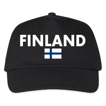 Finland - Kids’ Baseball Cap - black - Front