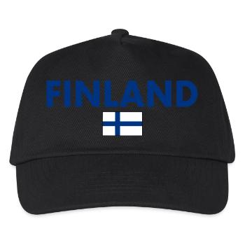 Finland - Kids’ Baseball Cap - black - Front