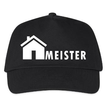 Hausmeister Design - Kinder Basecap - Schwarz - Vorne