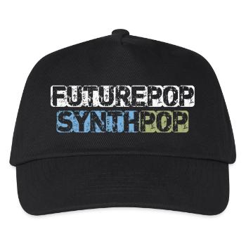 Futurepop Synthpop - Kinder Basecap - Schwarz - Vorne