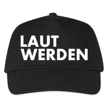Laut werden - Kinder Basecap - Schwarz - Vorne