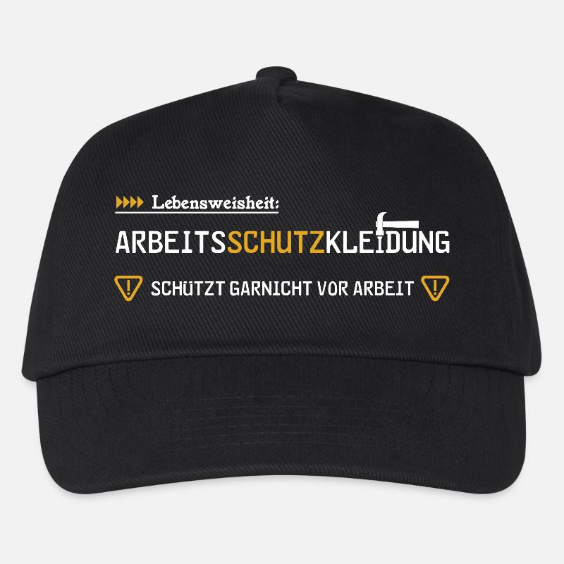 Arbeitsschutzkleidung - Kinder Basecap - Schwarz