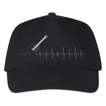 Gitarre Pulse Silhouette - Kinder Basecap - Schwarz - Vorne