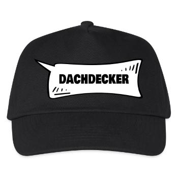 Dachdecker - Kinder Basecap - Schwarz - Vorne
