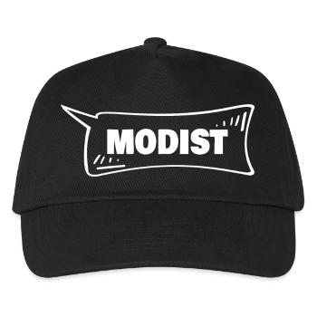 Sprechblase Modist - Kinder Basecap - Schwarz - Vorne