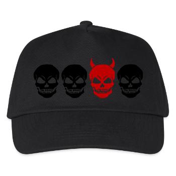 DIFFERENT SKULL2 -2C - Kids’ Baseball Cap - black - Front