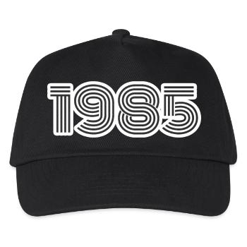 Geboren 1985 - Kinder Basecap - Schwarz - Vorne