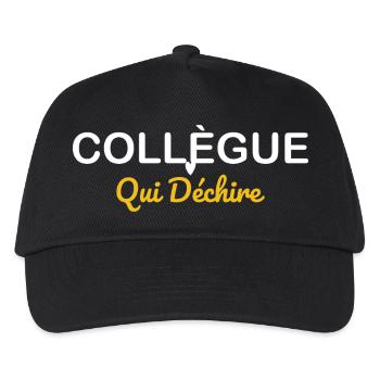 Collègue Qui Déchire - Casquette de baseball Enfant - noir - Devant