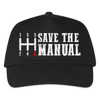 Économisez l’hommage au changement de vitesse manuel - Casquette de baseball Enfant - noir - Devant