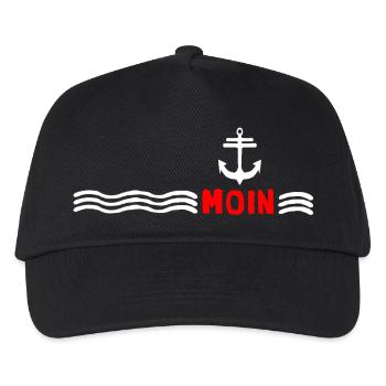 Moin anchor north sea moin vintage home sea coast - Kids’ Baseball Cap - black - Front
