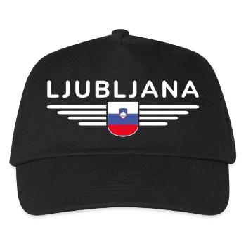 Trendy Ljubljana design - Kids’ Baseball Cap - black - Front