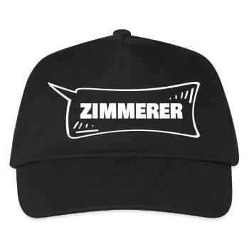 Sprechblase Zimmerer - Kinder Basecap - Schwarz - Vorne