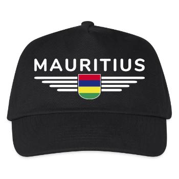Mauritius T-Shirt – Insel-Fans & Liebhaber - Kinder Basecap - Schwarz - Vorne