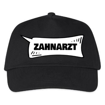 Speech bubble dentist - Kids’ Baseball Cap - black - Front