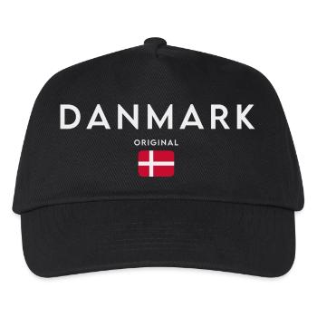 Flag of Denmark, Danish pride - Kids’ Baseball Cap - black - Front