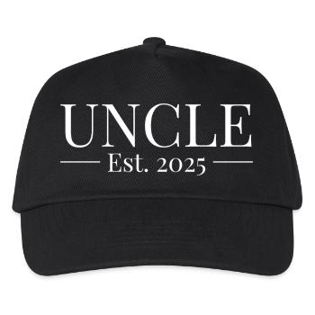 Uncle Established 2025 - Kids’ Baseball Cap - black - Front