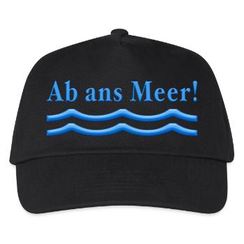 Au large de la mer - Casquette de baseball Enfant - noir - Devant