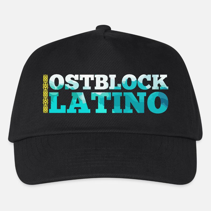 Ostblock Latino Kasache Kasachstan Geschenk - Kinder Basecap - Schwarz