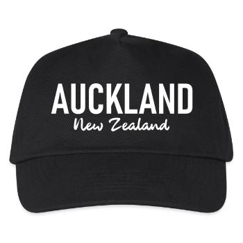 Auckland - New Zealand - Aotearoa - Maori - Kiwi - Kinder Basecap - Schwarz - Vorne