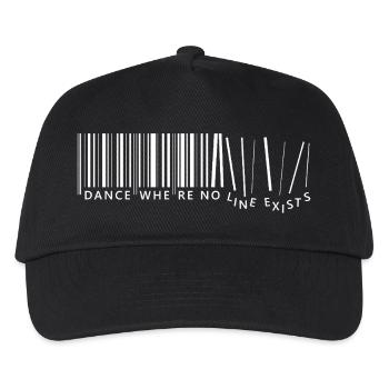 dance where no line exists - Kids’ Baseball Cap - black - Front