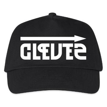 Clever & Stupid – Gegensätze witzig gespiegelt - Kinder Basecap - Schwarz - Vorne