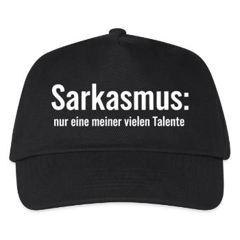 Sarkasmus: Eine meiner Talente - Kinder Basecap - Schwarz - Vorne