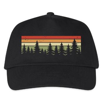 Forest Nature Trees Nature Lovers Forest Lovers - Kids’ Baseball Cap - black - Front