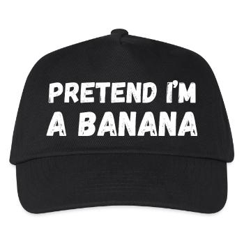 Pretend I'm a Banana - Kids’ Baseball Cap - black - Front