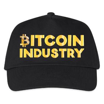 Bitcoin Industrie - Kinder Basecap - Schwarz - Vorne