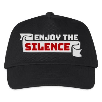 Enjoy The Silence Saying Calm Silence Introvert - Kids’ Baseball Cap - black - Front