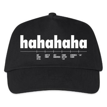 Länge von Hahaha mit Definition - Kinder Basecap - Schwarz - Vorne