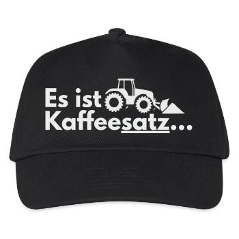 Kaffee-Ernte Traktor Motiv - Kinder Basecap - Schwarz - Vorne