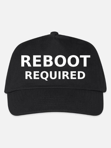 REBOOT REQUIRED - Kinder Basecap - Schwarz
