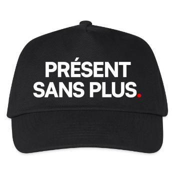 Présent sans plus - Casquette de baseball Enfant - noir - Devant