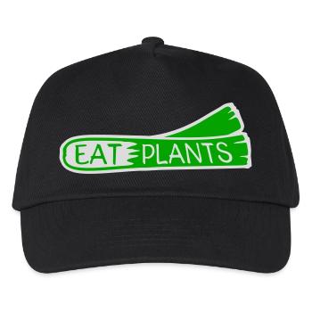 Sigle végétarien végan drôle de Eat Plants - Casquette de baseball Enfant - noir - Devant