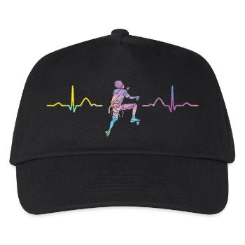 Battement de cœur de Boulderer Bloc Bloc - Casquette de baseball Enfant - noir - Devant