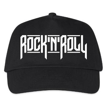 Rock'N'Roll Custom Typography Logo - Kids’ Baseball Cap - black - Front